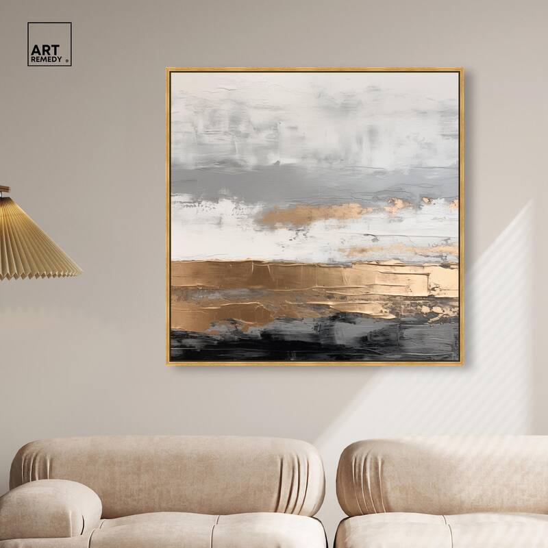 Moonlit Gold II Canvas by Art Remedy