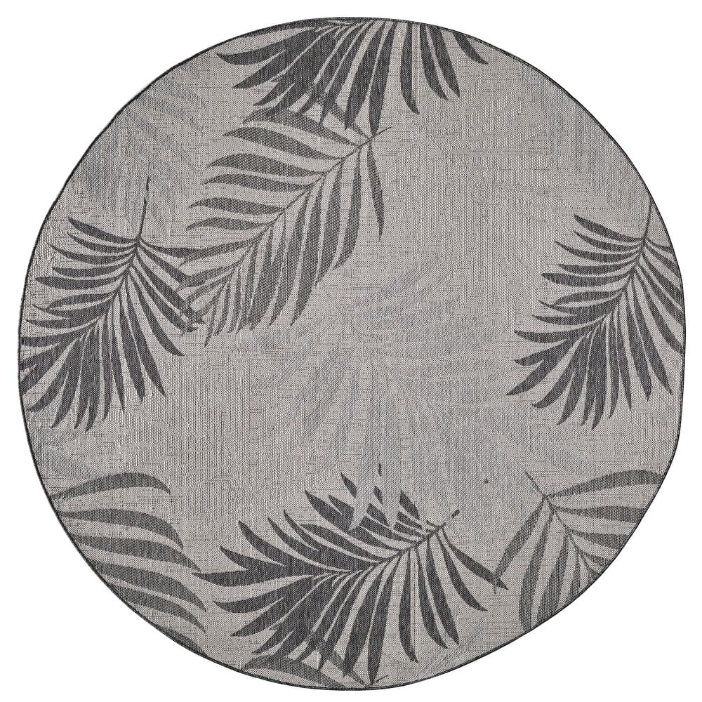 Domani Speak Tropical Palm Indoor / Outdoor Area Rug