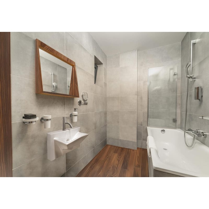 Whitehaus Isabella 27-7/8" Rectangular Porcelain Wall Mounted Bathroom