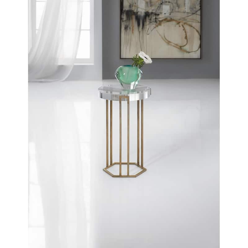 Hooker Furniture Grove 12" Round Modern Urban Industrial End Table