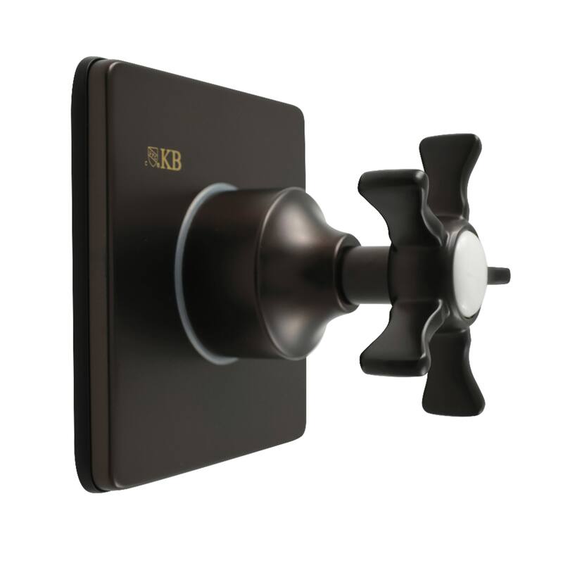 Hamilton Single-Handle Three-Way Diverter Valve with Square Trim Kit - Oil Rubbed Bronze