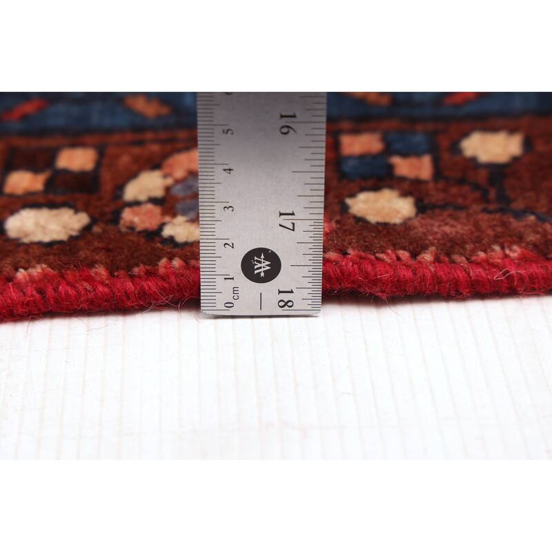 ECARPETGALLERY Hand-knotted Andelz Red Wool Rug - 3'3 x 9'0