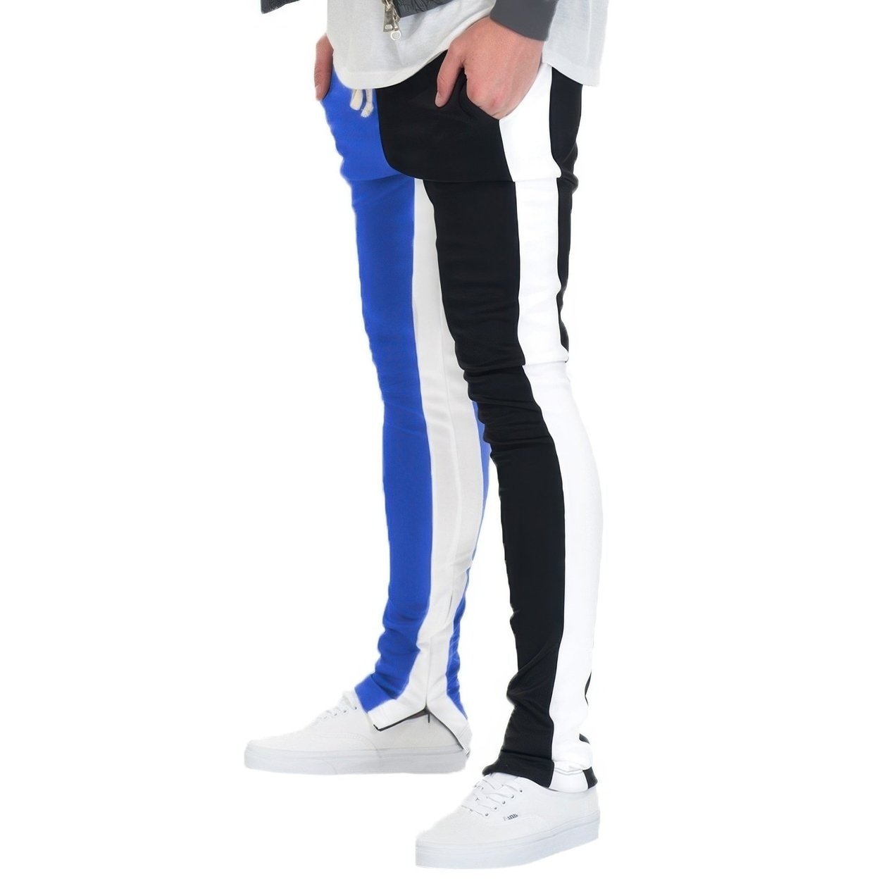 Two Tone Color Block Track Pant Jogger - Bed Bath & Beyond