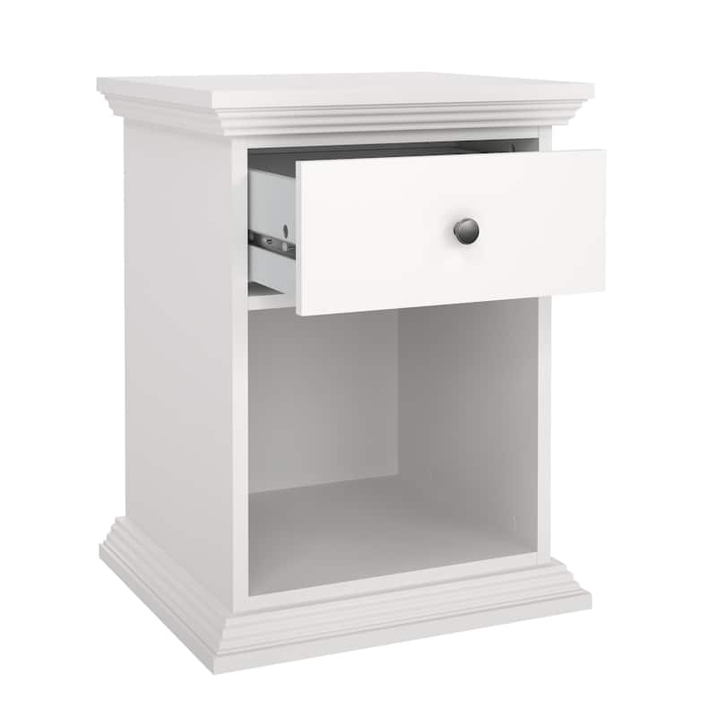 Porch & Den North Nightstand 1 Drawer and Open Storage