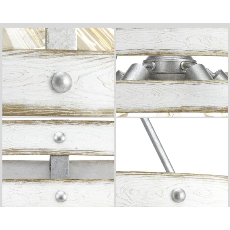 Gulliver Collection Five-Light Galvanized Finish Coastal Pendant Light - 10.750" x 29.880" x 30.000"