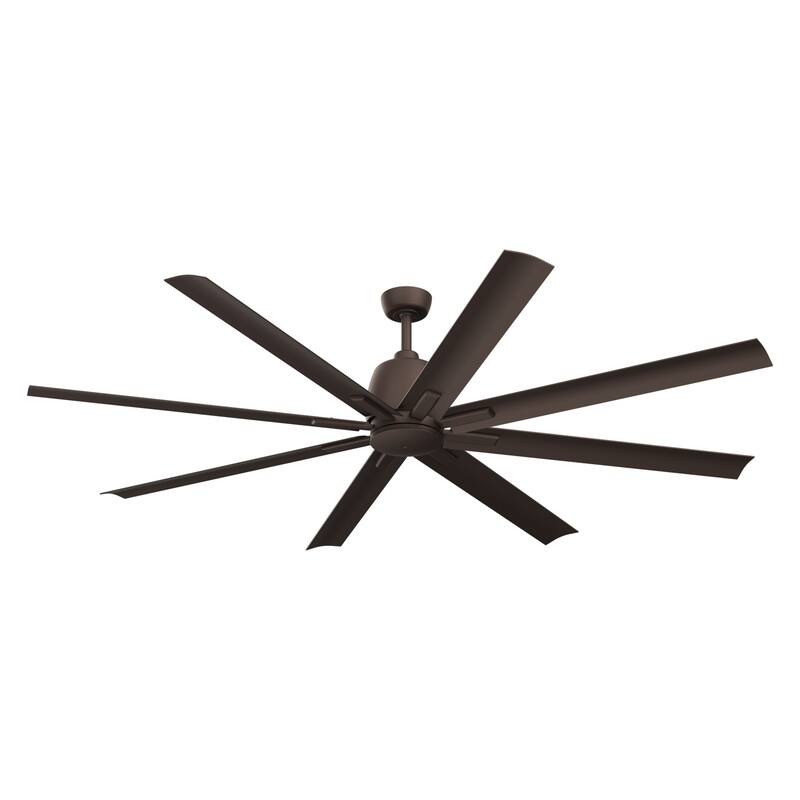 Kichler Lighting Breda 75 inch Outdoor Ceiling Fan with Remote - Satin Natural Bronze - 75 inch