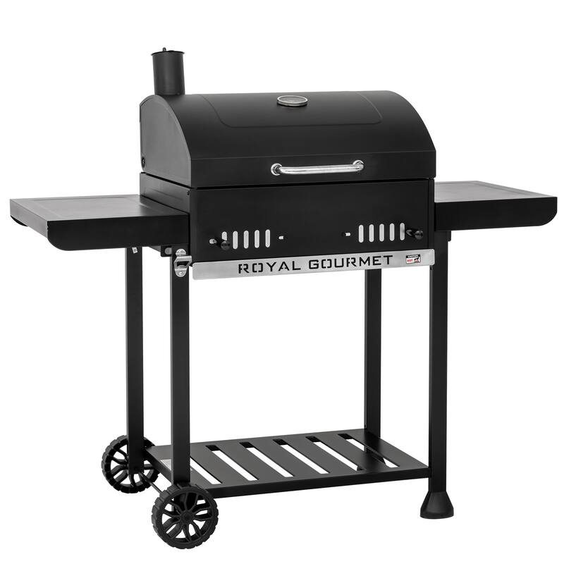 Royal Gourmet 24-Inch Movable Black Charcoal BBQ Grill