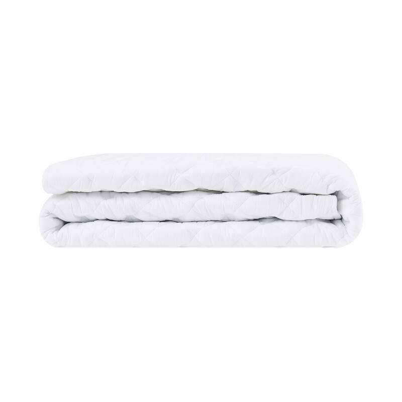 Truly Calm Silver Cool Antimicrobial Mattress Pad - White