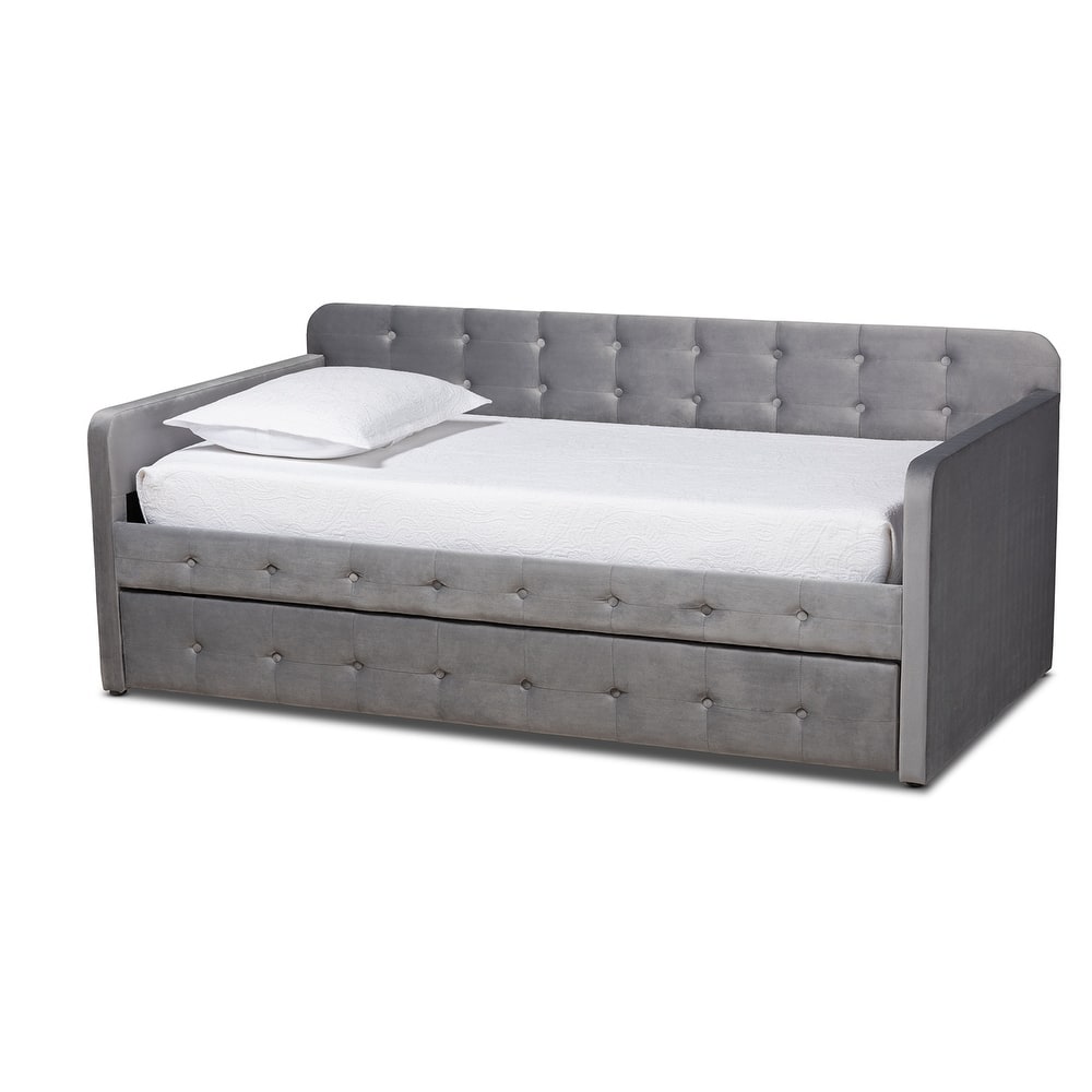 Jona Modern and Contemporary Transitional Daybed with Trundle
