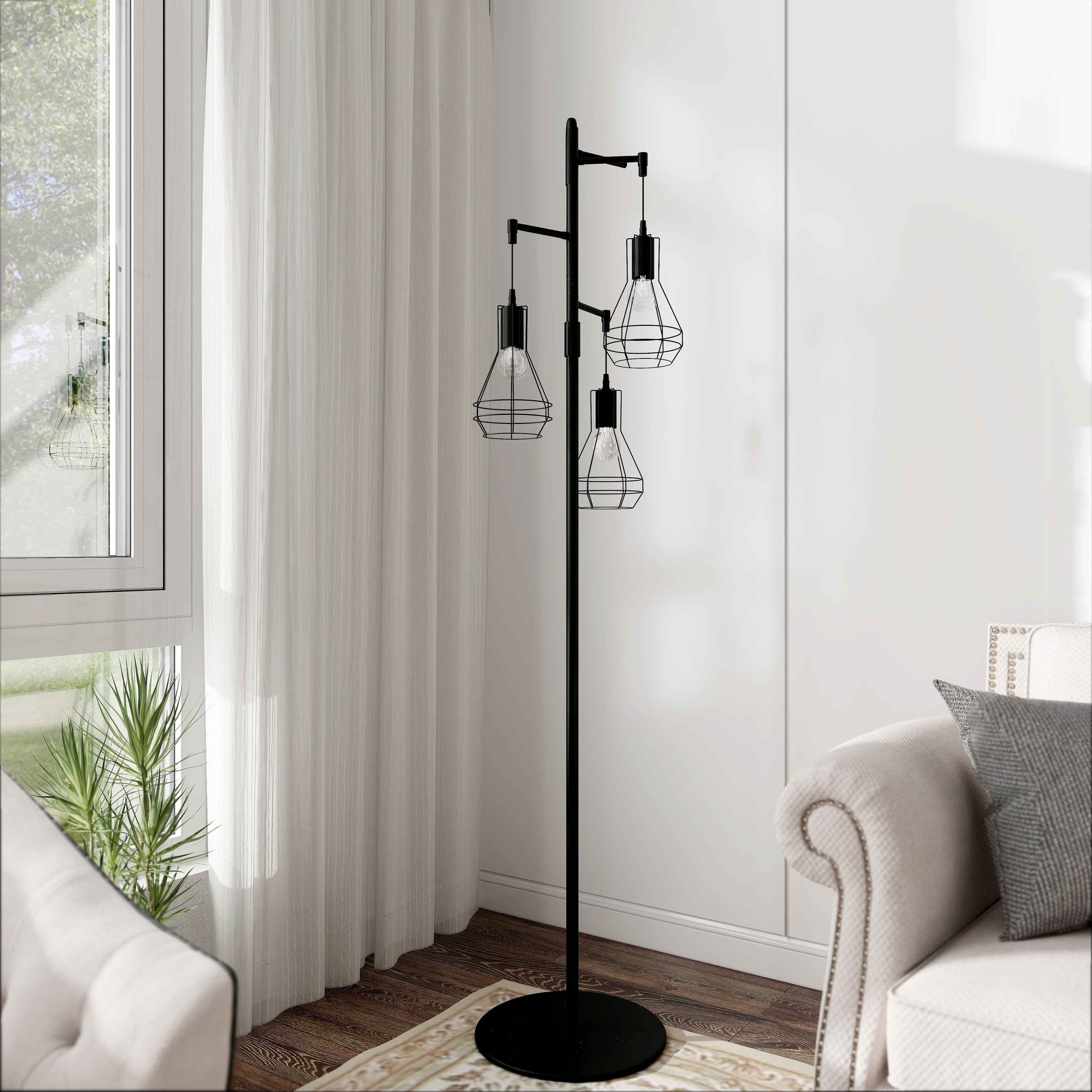 Industrial free standing lamp cheap