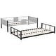 preview thumbnail 12 of 14, Metal Twin over Twin Bunk Bed with Vent Board/ Heavy-duty Sturdy Metal/ Noise Reduced/ Safety Guardrail/ CPC Certified