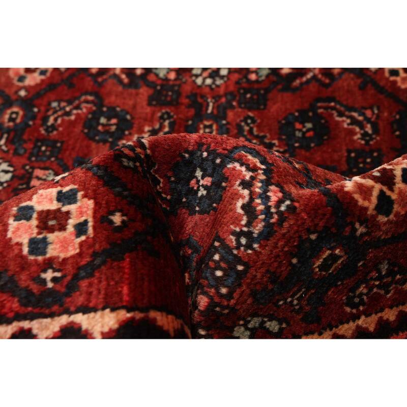 ECARPETGALLERY Hand-knotted Andelz Dark Red Wool Rug - 5'1 x 9'11
