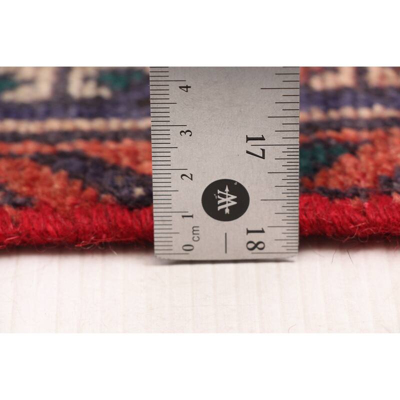 ECARPETGALLERY Hand-knotted Andelz Red Wool Rug - 4'1 x 7'6