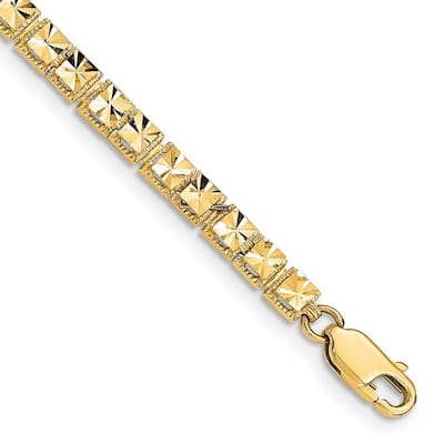 Curata 14k Sparkle Cut Bracelet 7.25 Inch