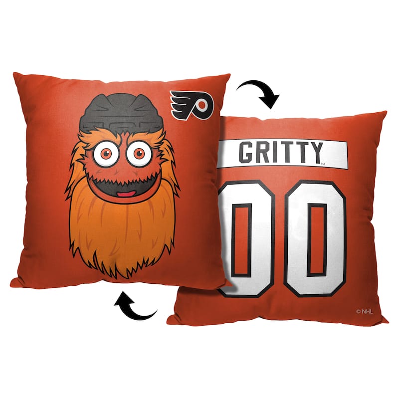 NHL Philadelphia Flyers Mascot Love 18 Inch Throw Pillow