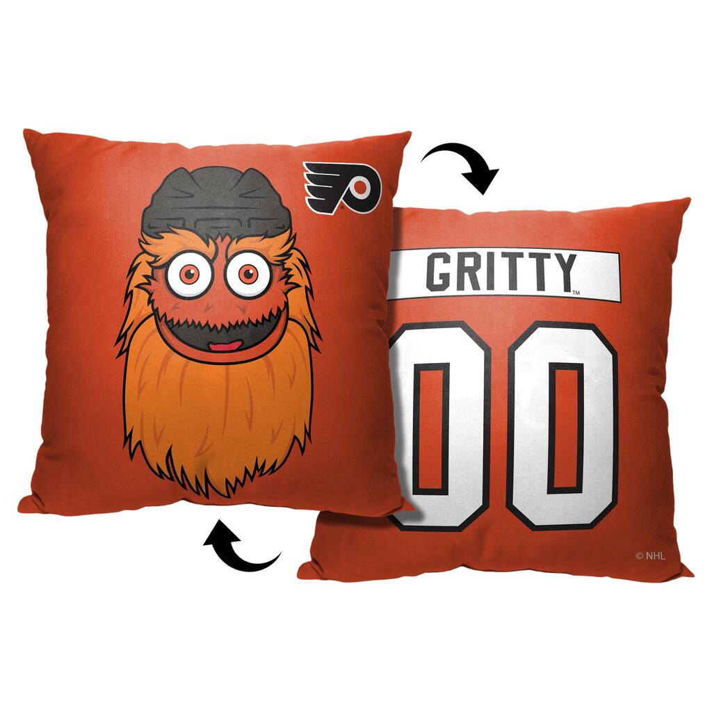 NHL Philadelphia Flyers Mascot Love 18 Inch Throw Pillow
