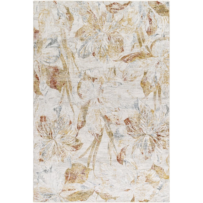 Krysten Coastal Floral and Botanical Area Rug