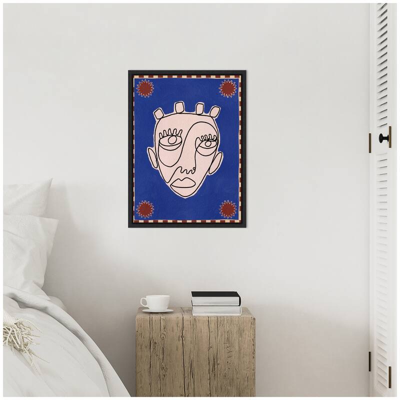 Kate and Laurel Sylvie Under The Sun 4 Framed Canvas by Shatha Al Dafai