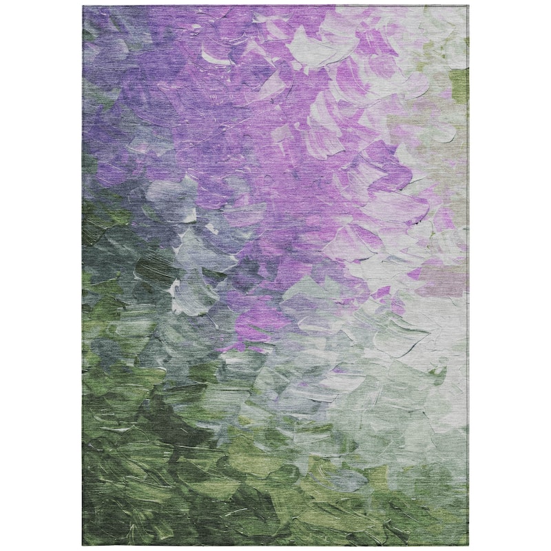 HomeRoots Abstract Transitional Rectangle Outdoor Rug