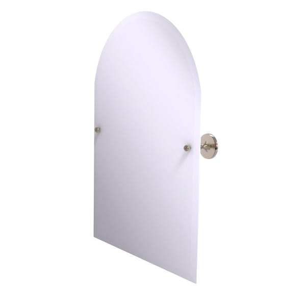 Allied Brass Shadwell Collection Frameless Arched Top Tilt Mirror with Beveled Edge