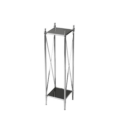 Handmade Butler Nickel Pedestal Plant Stand (India)