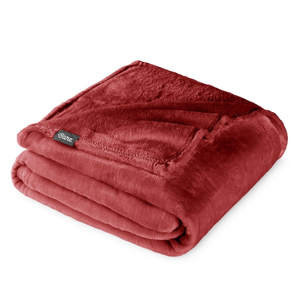Bare Home Microplush Fleece Blanket - Ultra-Soft - Cozy Fuzzy Warm