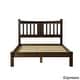 preview thumbnail 9 of 13, Grain Wood Furniture Shaker Queen Slat Platform Bed solid wood Expresso