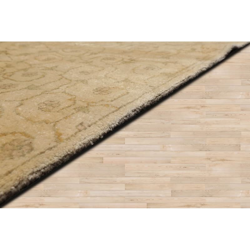 Hand Knotted Michaelian & Kohlberg Beige Tibetan Wool Modern Area Rug - 8' 1'' x 10' 4''