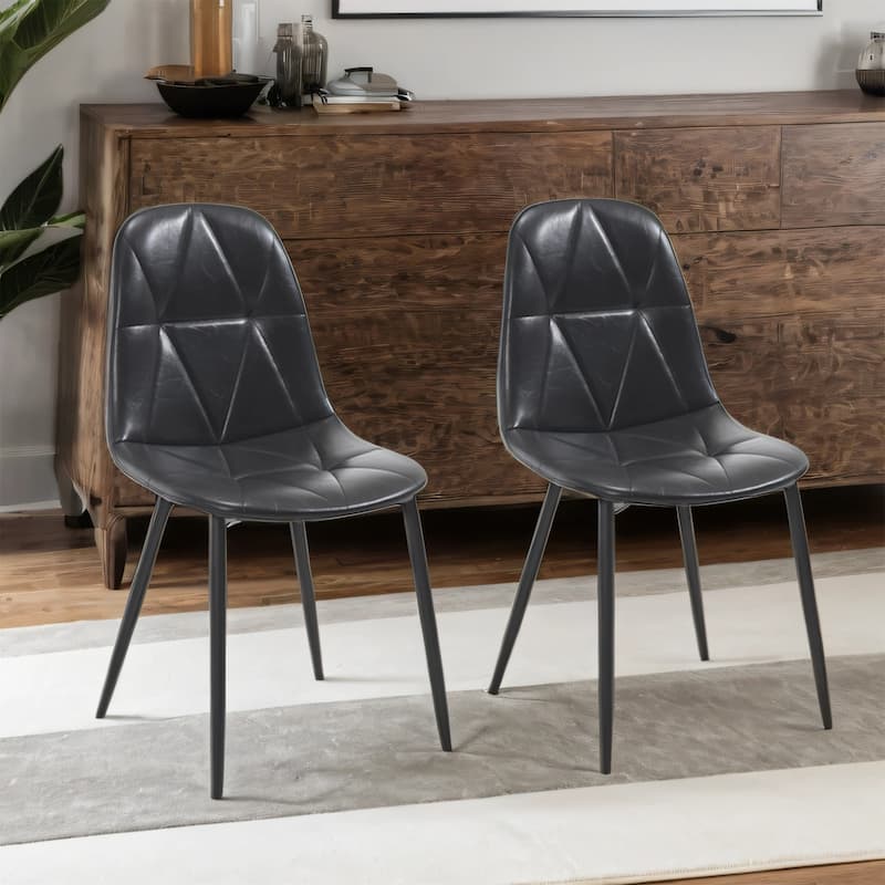 Ergonomic Dining Chairs - 330LB Capacity, Water-Resistant, Set of 2/4