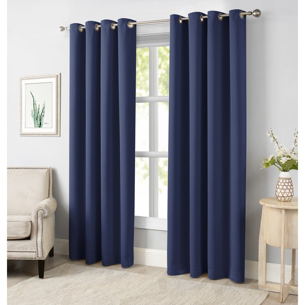Window Curtains With Blackout Design (Set of 2)