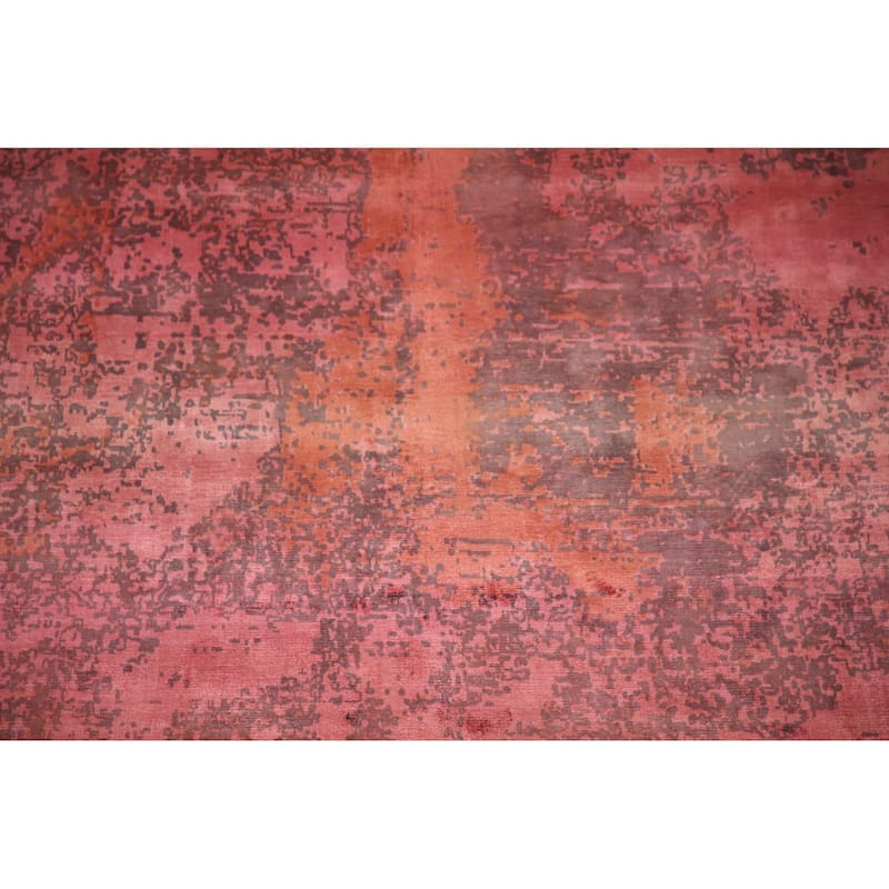 All-Over Abstract Modern Area Rug Handmade Wool Carpet - 5'0"x 8'1"