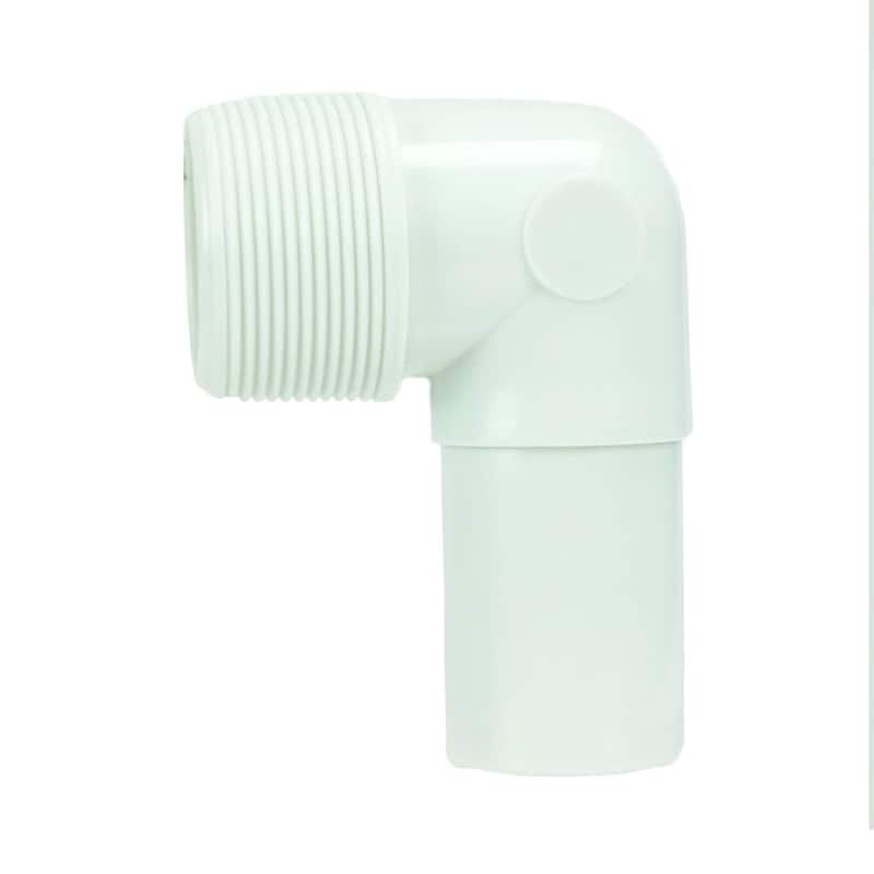 4.25" White Hydro Tools Swimming Pool or Spa Straight Slip Elbow Fitting