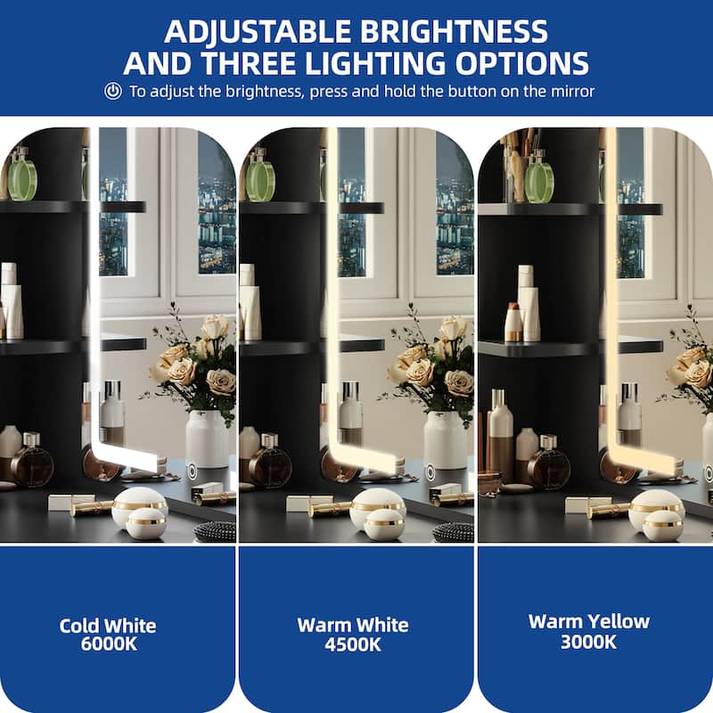 Moasis Makeup Vanity with LED Mirror