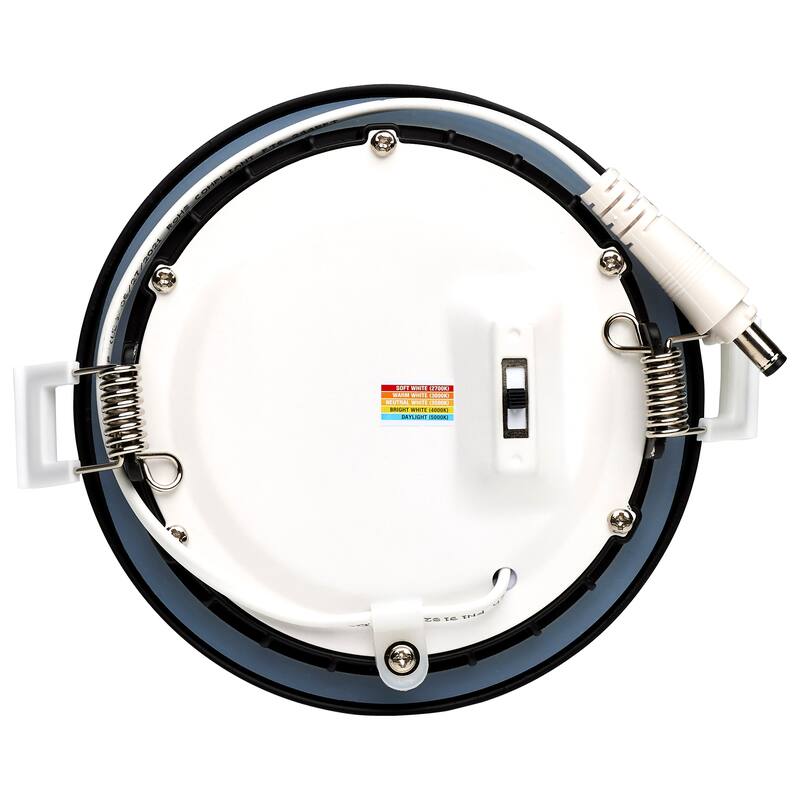 10W LED Direct Wire Downlight Edge-lit 4In CCT Selectable 120V Dimmable Round