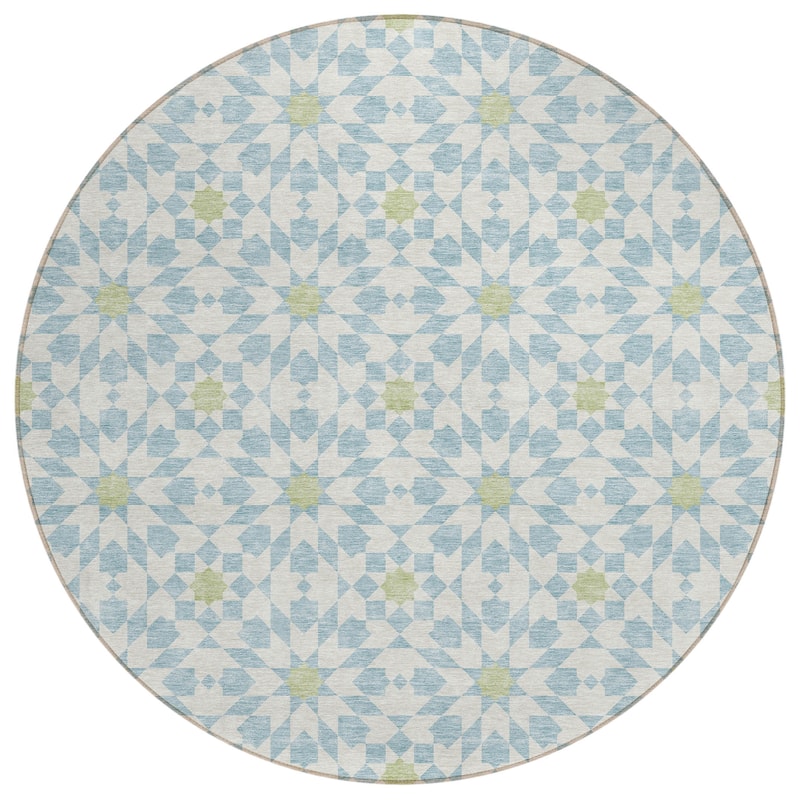 Machine Washable Indoor/ Outdoor Chantille Modern Boho Rug