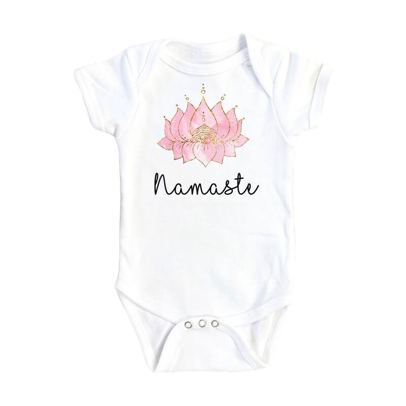 Yoga Namaste Mom - Baby Boy Girl Clothes Infant Bodysuit Funny Cute Newborn 1 - Blue - 0-3M