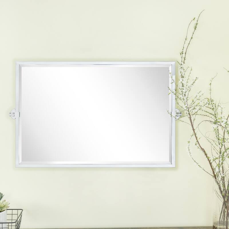 TEHOME Kenti Horizental Rectangle Metal Wall Mirror