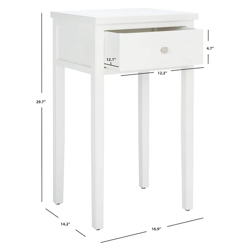 SAFAVIEH Monica End Table - 16.9" x 14.2" x 29.7" - 17Wx14Dx30H