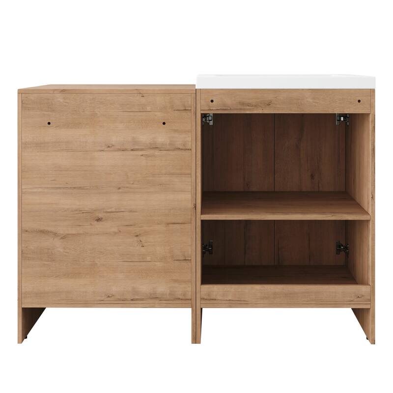 Beingnext 24''/36''/48''/60''/72'' Bathroom Vanity with Sink, Freestanding Bathroom Vanity with Doors And Adjustable Shelf