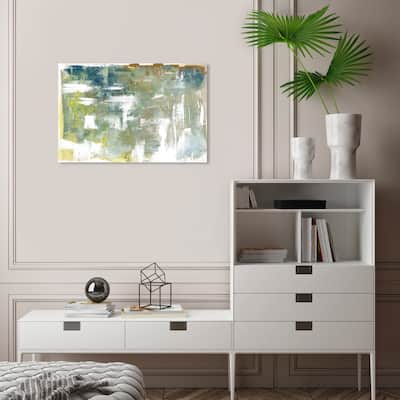 Wynwood Studio Canvas Abstract Adagio Spring Green and Modern & Contemporary Wall Art Canvas Print
