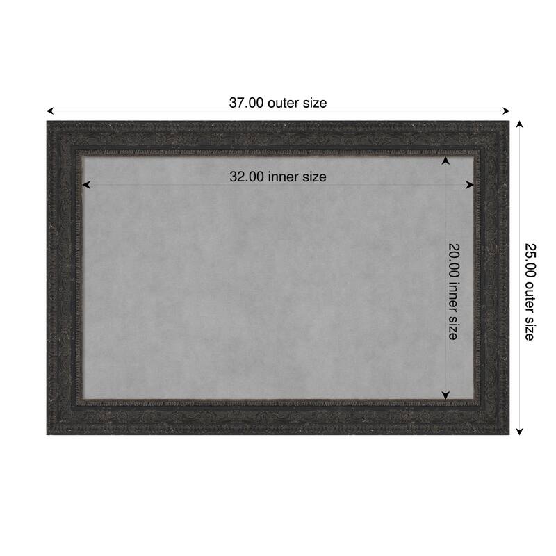 Amanti Art Attic Aged Black Framed - 37 x 25 in - Attic Aged Black