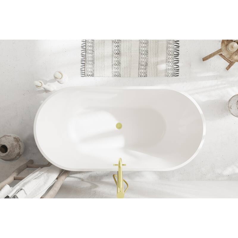 Melisande Bathtub in Glossy White