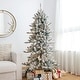 preview thumbnail 6 of 41, Glitzhome Snow Flocked Pre-lit Fir Christmas Tree