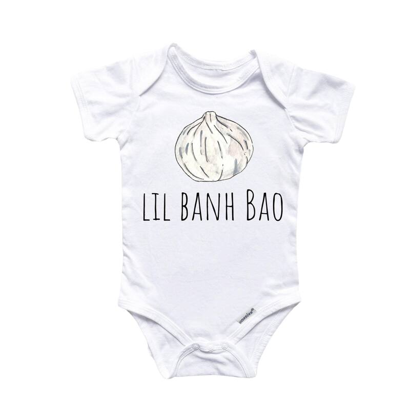 Dumpling Asian - Baby Boy Girl Clothes Infant Bodysuit Funny Cute Newborn - White - Newborn