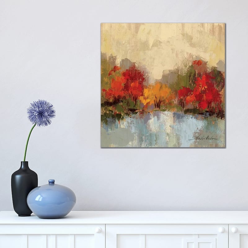 iCanvas "Fall Riverside I " by Silvia Vassileva Canvas Print - 18x18x1.5