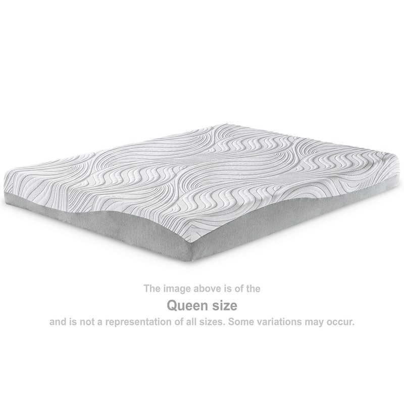 Signature Design by Ashley Memory Foam White 8 Inches Firm Mattress