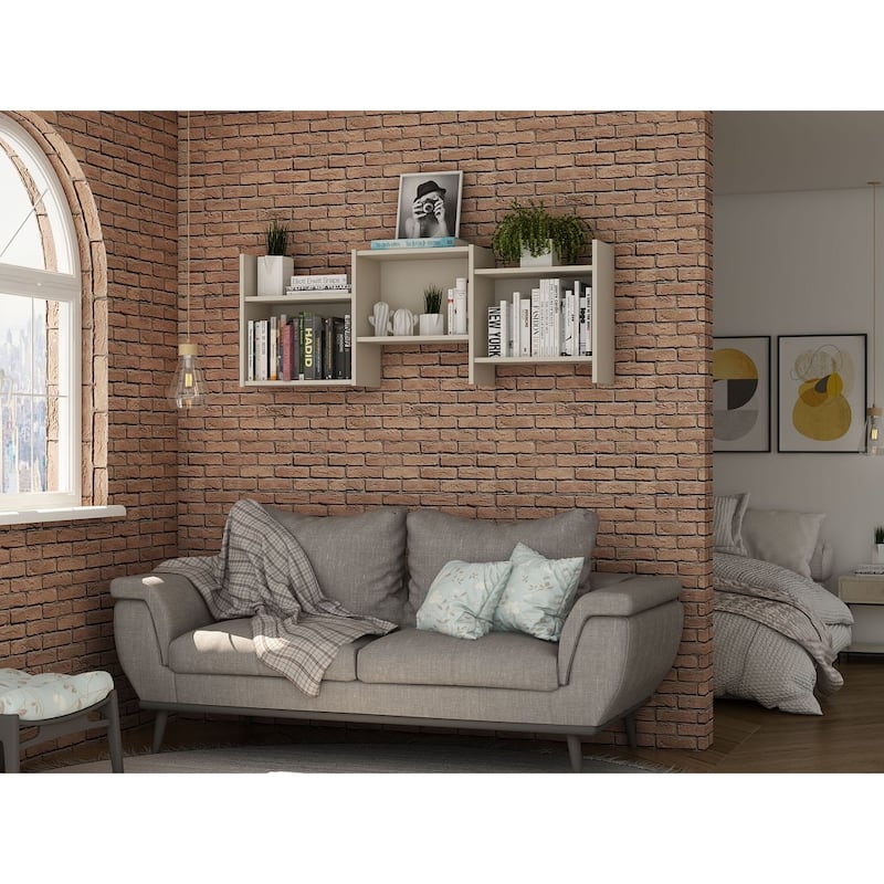 Hampton Zig-Zag Wall Decor Shelves