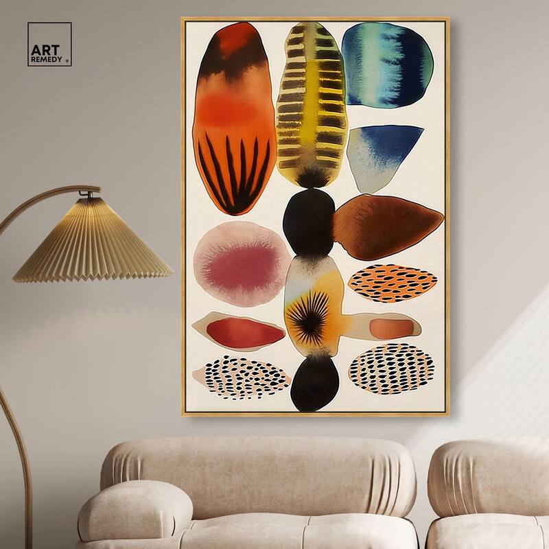 Assembled Pieces I Canvas by Art Remedy
