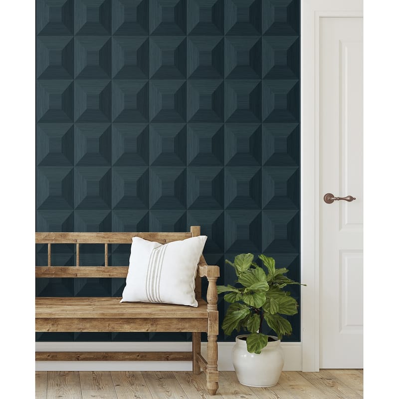 NextWall Quadrant Geo Peel and Stick Wallpaper