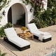 preview thumbnail 24 of 112, Patio Recline Chairs Adjustable Chaise Lounge with Cushions (Set of 2)